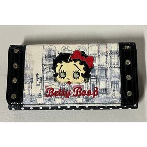 Betty Boop Rhinestone Studded Trifold Wallet 2014 King Features